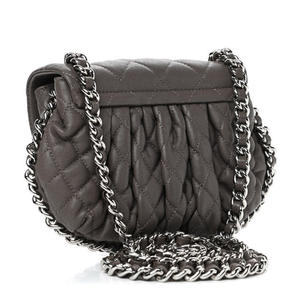 Chanel Washed Lambskin Quilted Mini Chain Around Flap Taupe 2 of 4