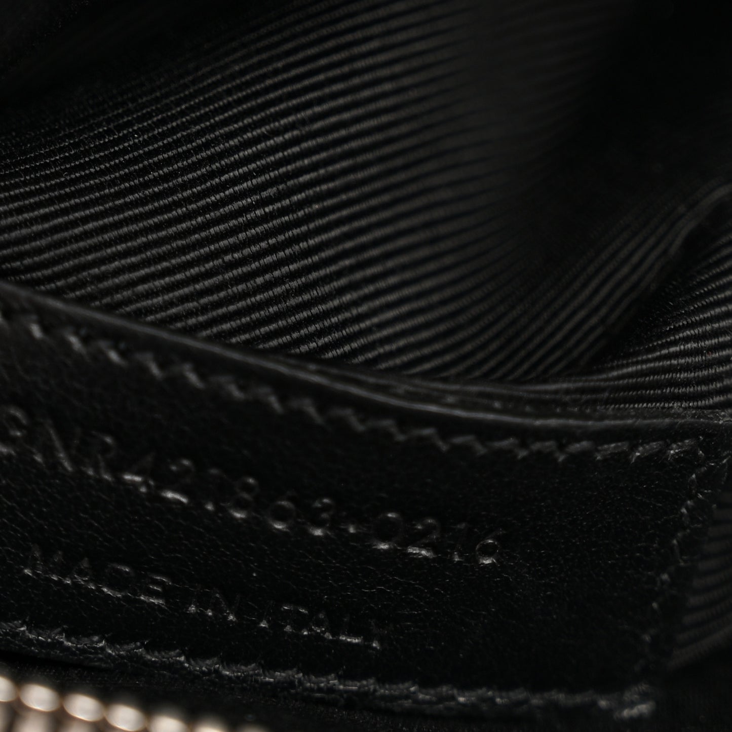 Grained Calfskin Baby Sac De Jour Black