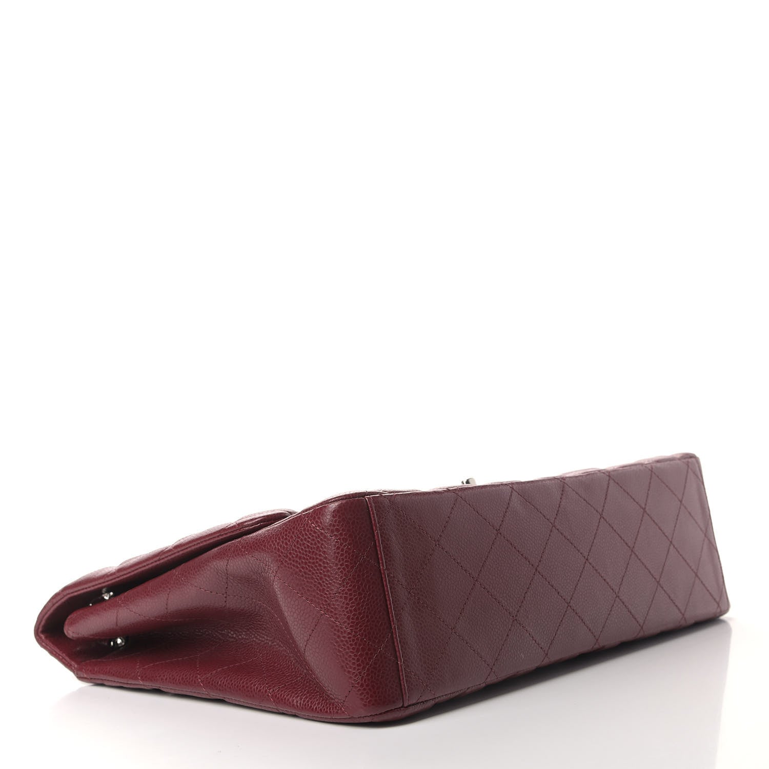 Chanel Caviar Quilted Maxi Single Flap Dark Red 3 of 6