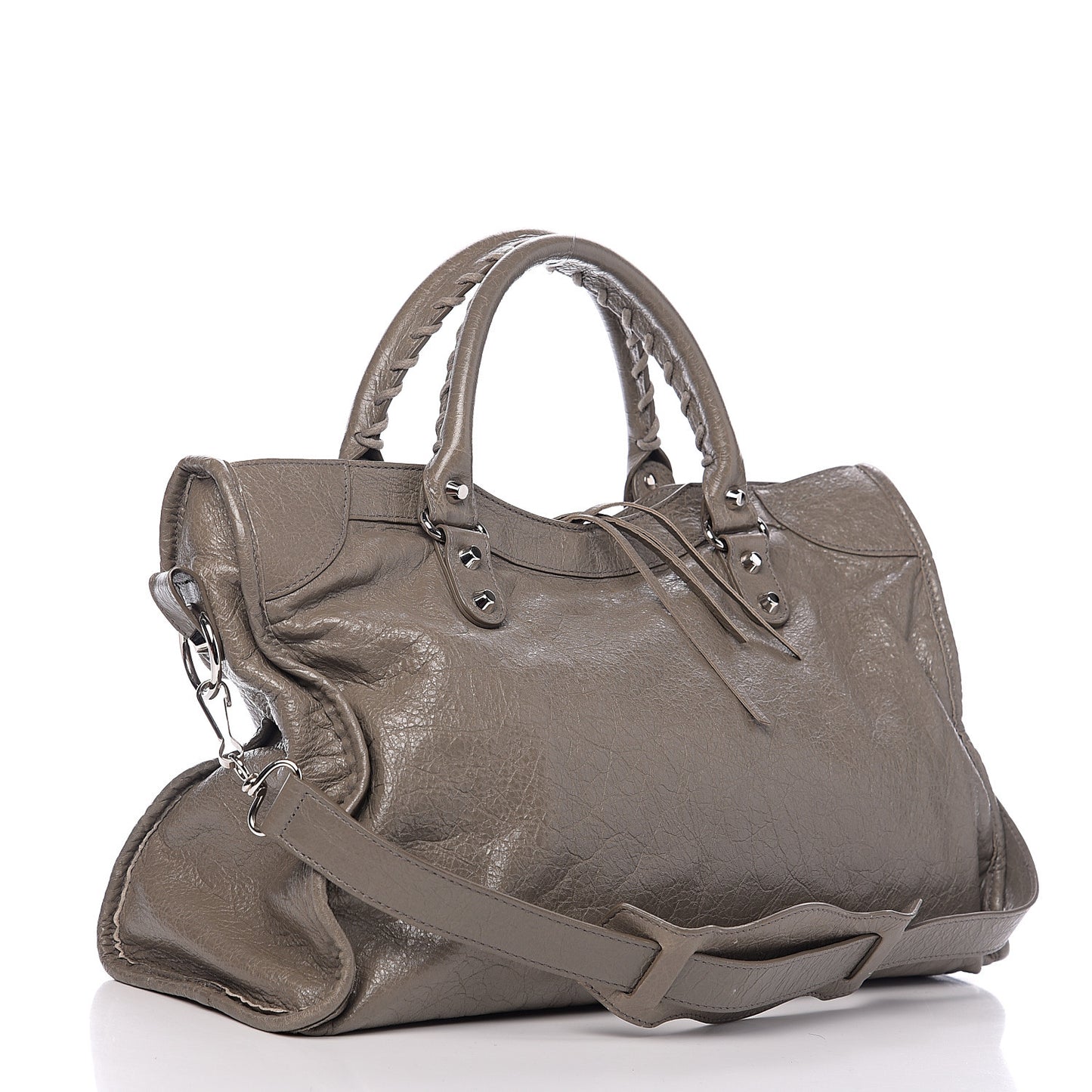 Agneau Classic Silver Hardware City Beige Liege