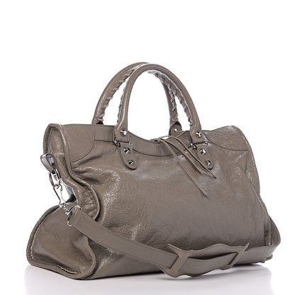 Balenciaga Agneau Classic Silver Hardware City Beige Liege 2 of 9