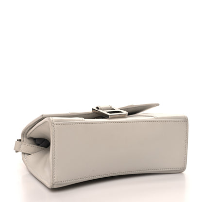 Balenciaga Shiny Box Calfskin Hourglass Top Handle Bag XS Chalky White 4 of 15
