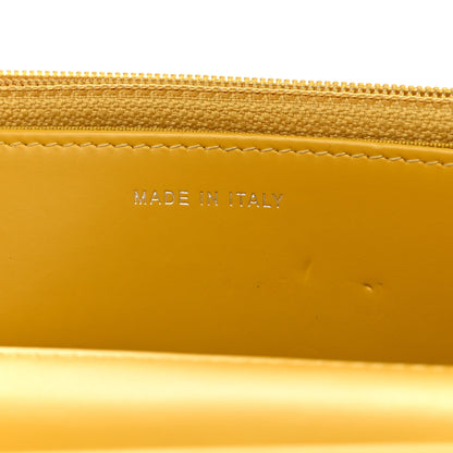 Chanel Glazed Calfskin Quilted Coco Boy Wallet On Chain WOC Dark Yellow 7 of 12