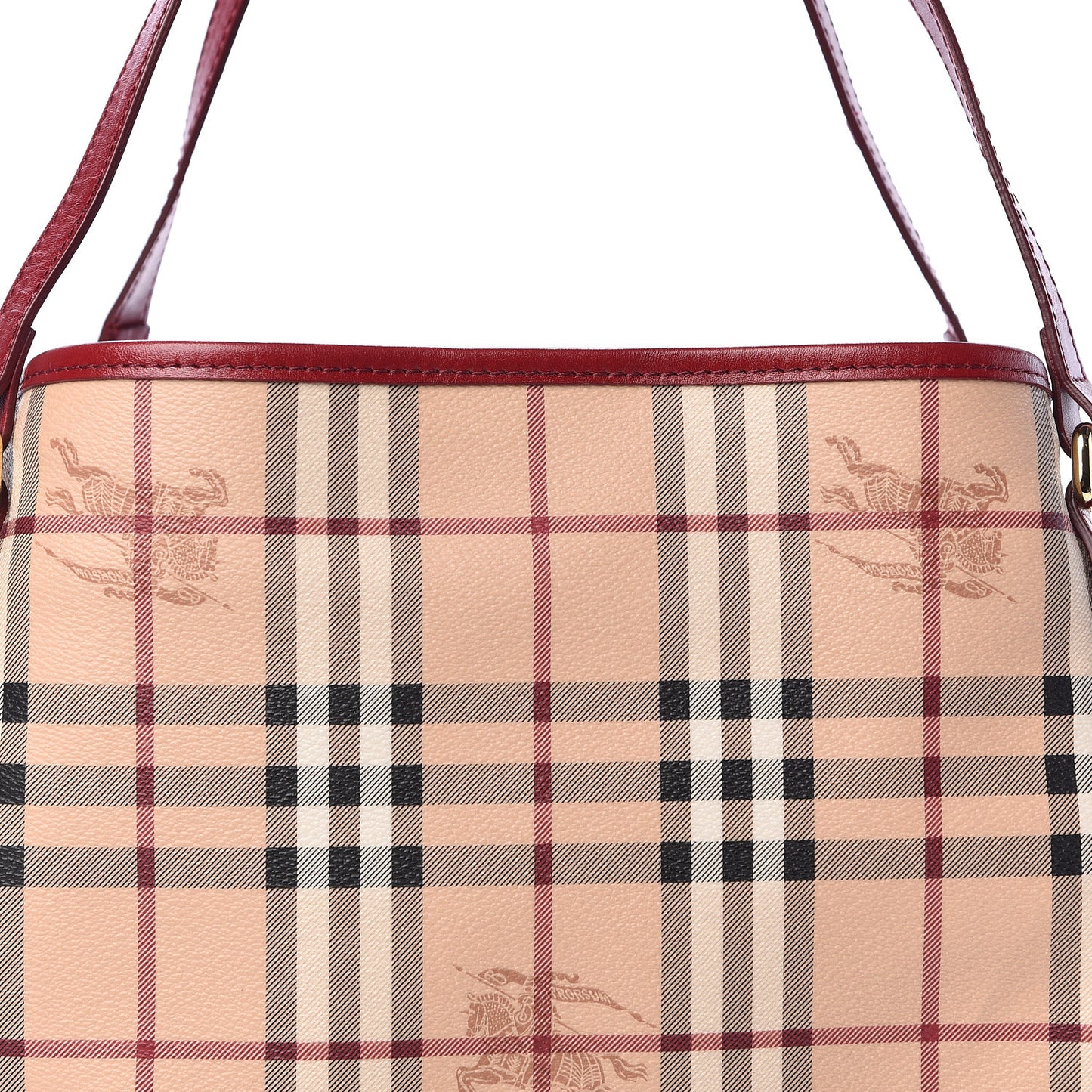 Haymarket Check Small Canterbury Tote Military Red