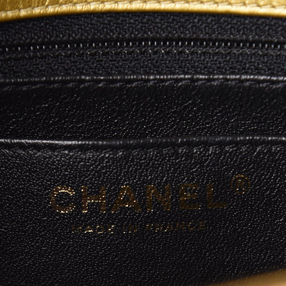 Chanel Metallic Calfskin Crocodile Embossed Cocodile Rectangular Mini Flap Gold 6 of 10