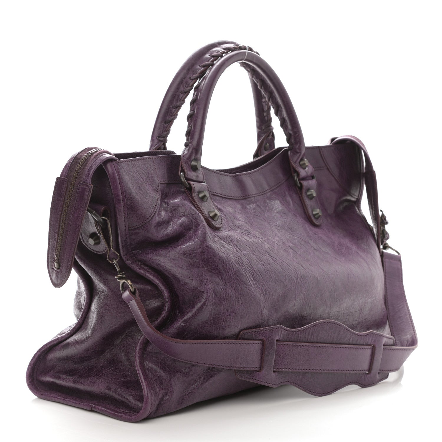 Balenciaga Agneau Classic Hardware City Raisin 3 of 12