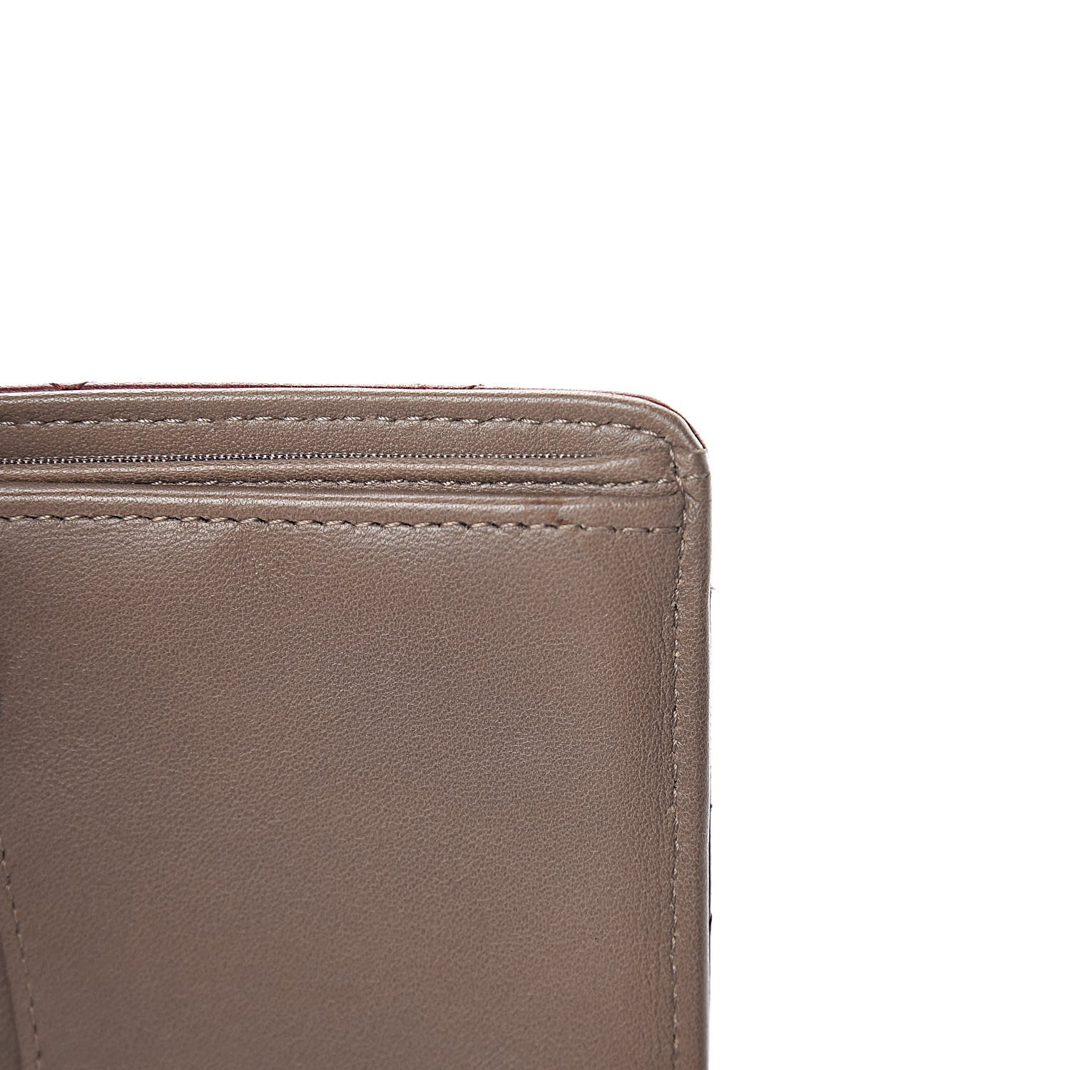 Chanel Lambskin Quilted Yen Wallet Red 9 of 11