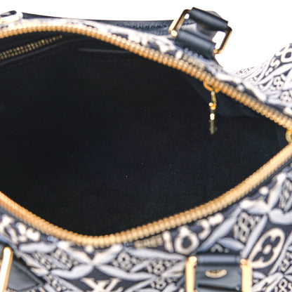 Louis Vuitton Jacquard Since 1854 Speedy Bandouliere 25 Grey 5 of 12