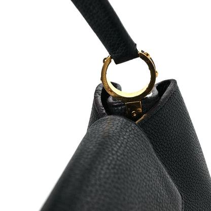 Louis Vuitton Taurillon Capucines MM Black Fuchsia 10 of 10