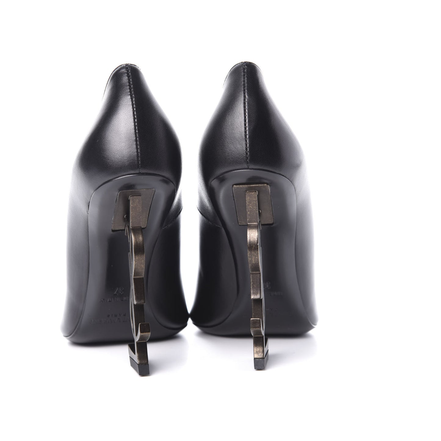 Calfskin Opyum 110 Pumps 37 Black Gold