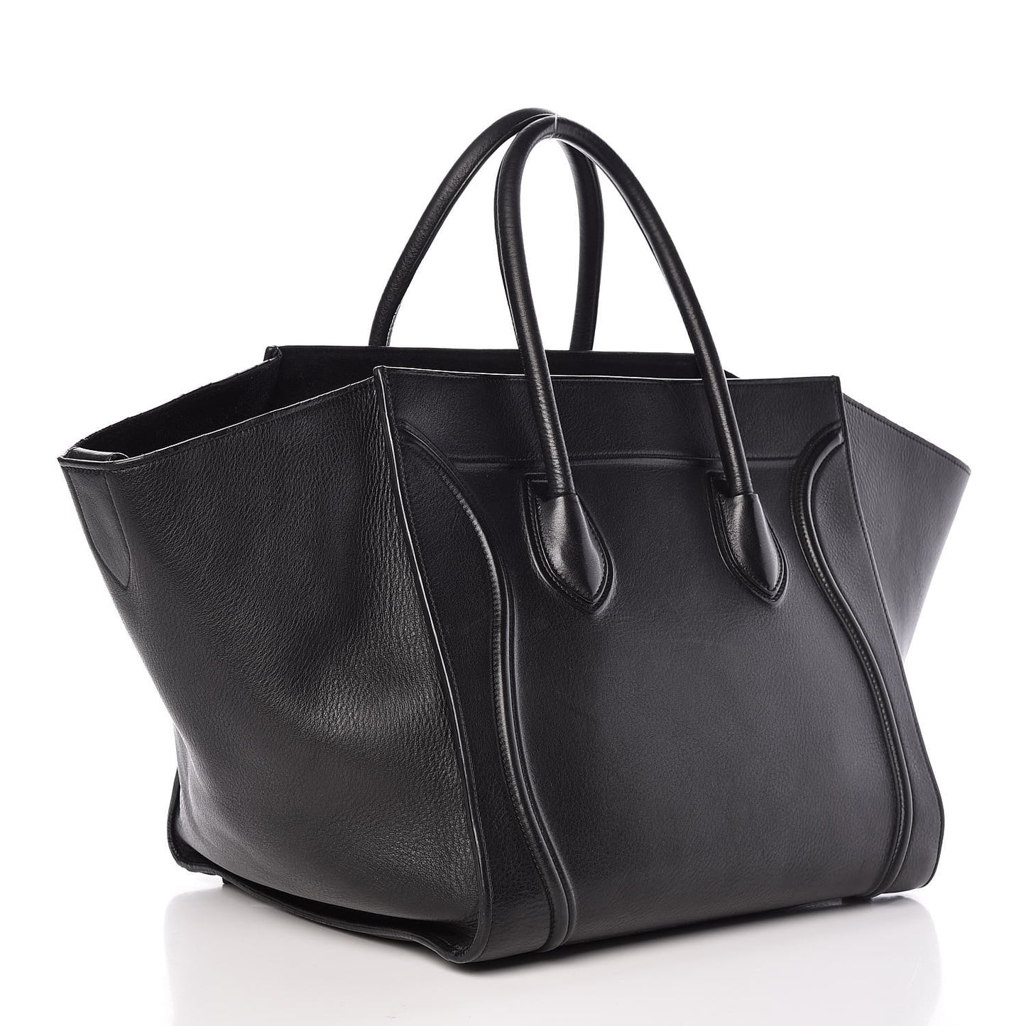 Supple Calfskin Medium Phantom Luggage Black