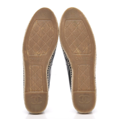 Chanel Lambskin CC Espadrilles 40 Black 5 of 10