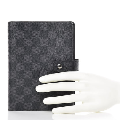 Louis Vuitton Damier Graphite Medium Ring Agenda Cover 2 of 11