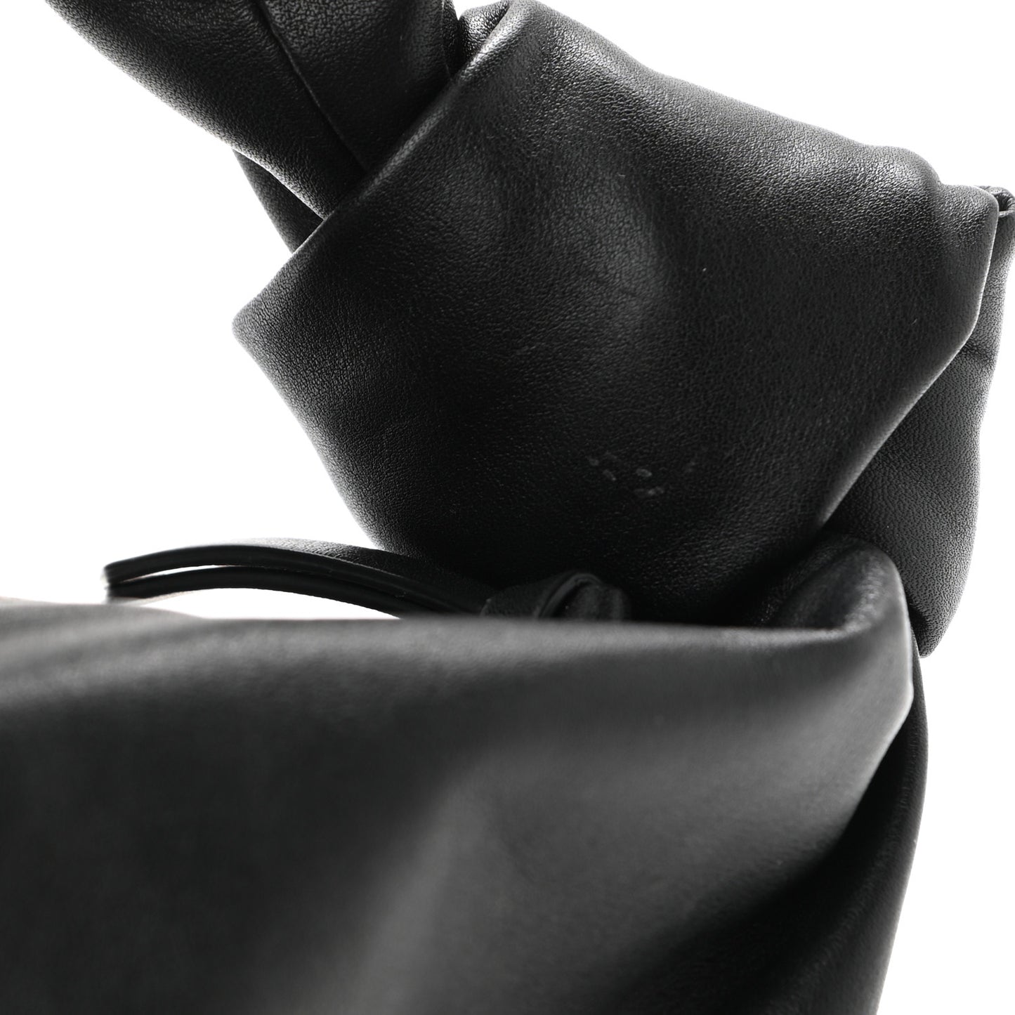 Calfskin Mini Double Knot Bag Black