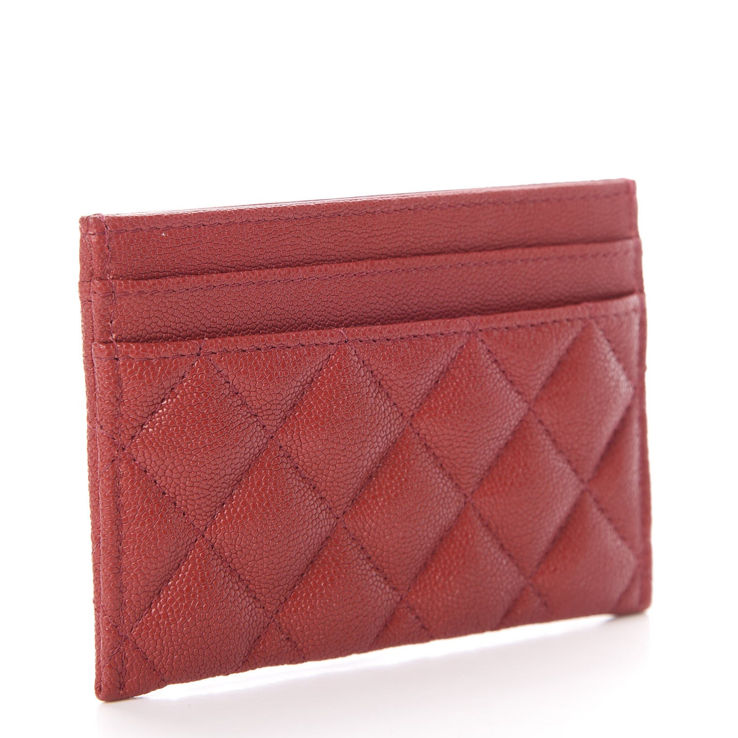 Chanel Caviar Quilted Boy Card Holder Red 3 of 9