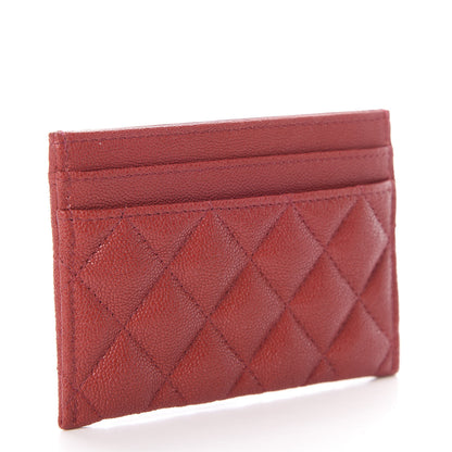 Chanel Caviar Quilted Boy Card Holder Red 3 of 9