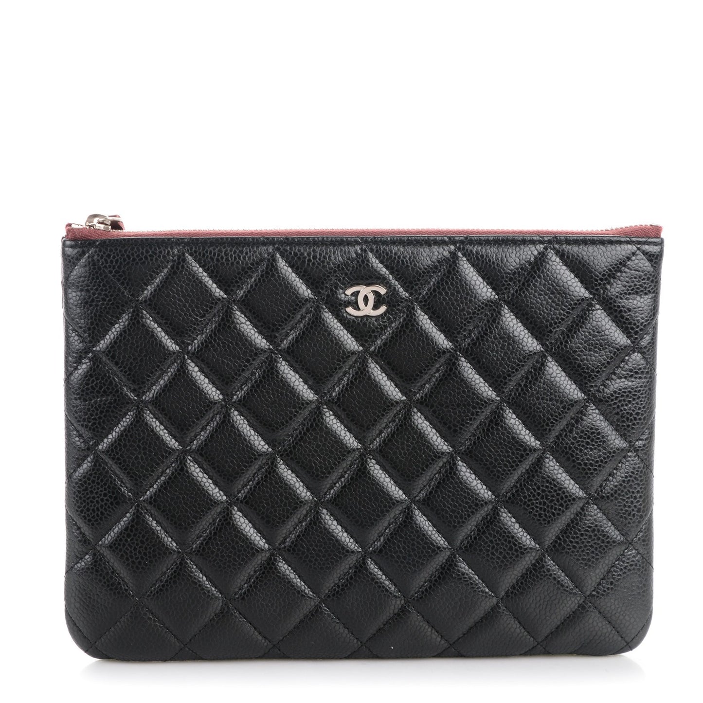 Caviar Quilted Medium Cosmetic Case Black