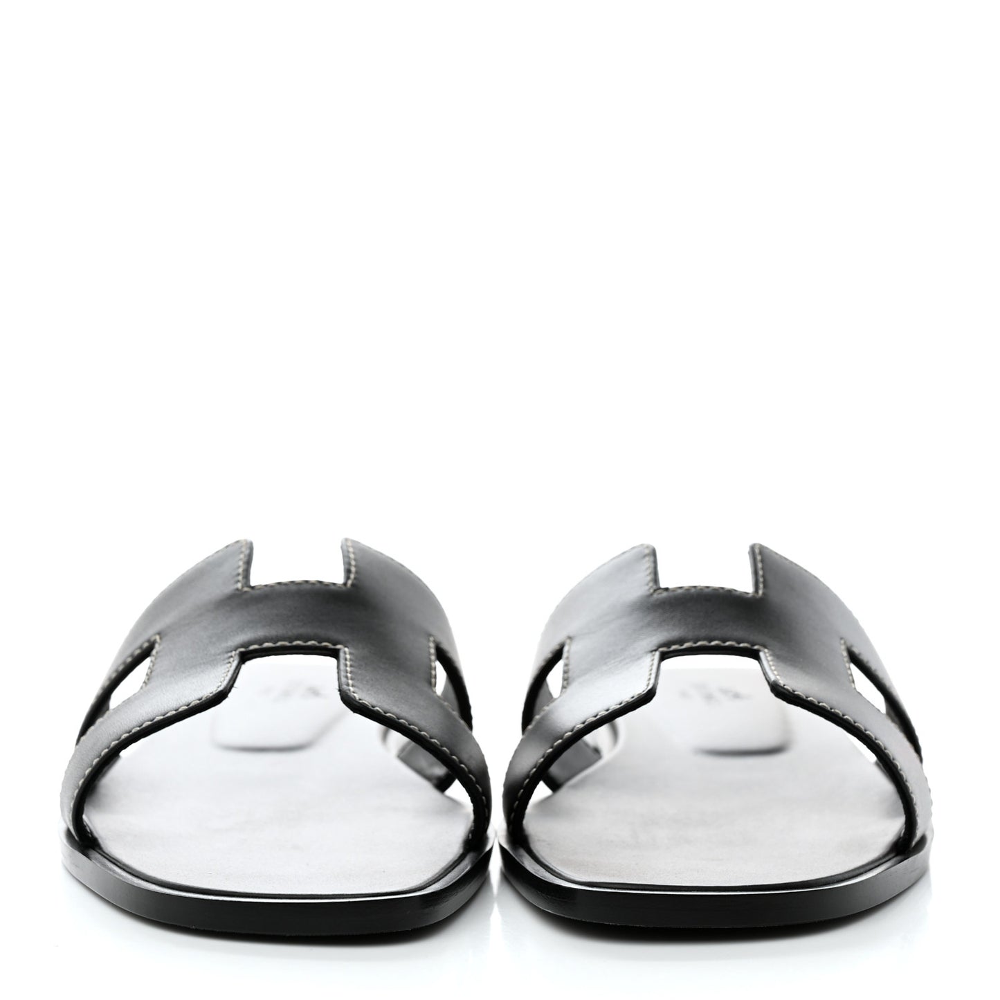 Box Calfskin Oran Sandals 37 Black