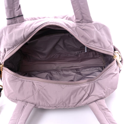 Marc Jacobs Nylon Quilted Small Weekender Bag Bark 4 of 8