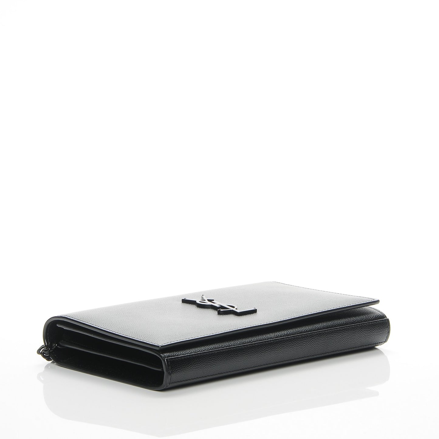 Grain De Poudre Monogram Chain Wallet Black