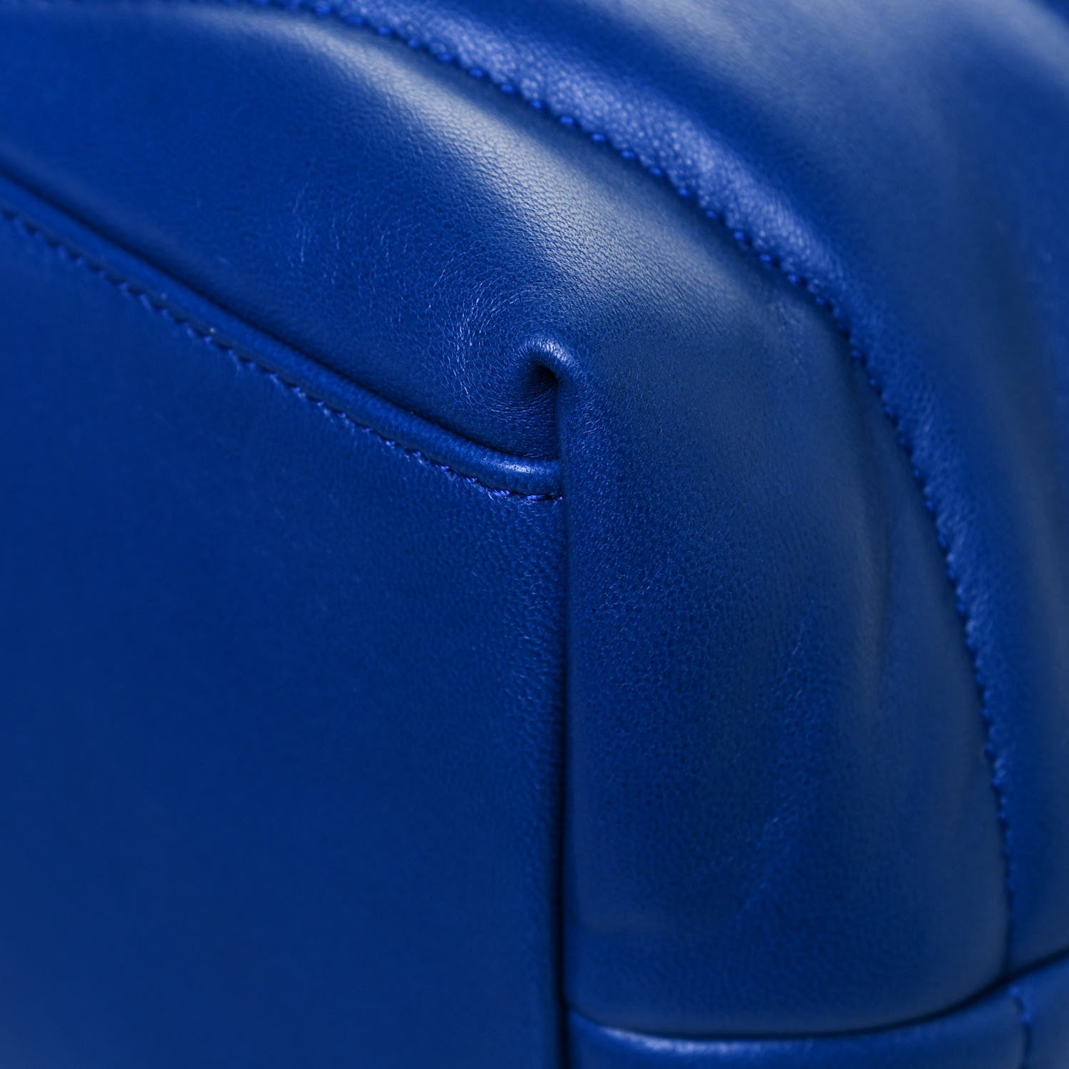 Saint Laurent Lambskin Quilted Medium Loulou Puffer Monogram Chain Satchel Majorele Blue 9 of 12