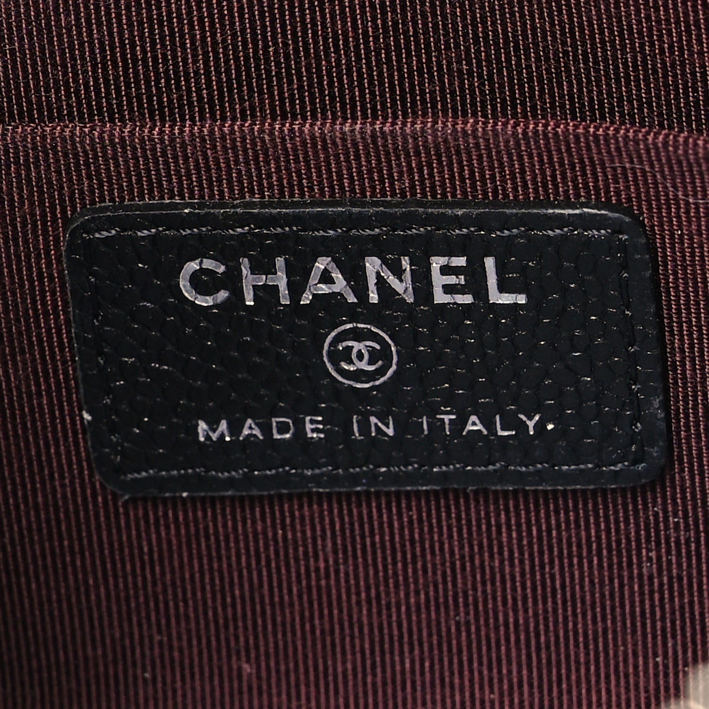 Caviar Quilted Cosmetic Case Black