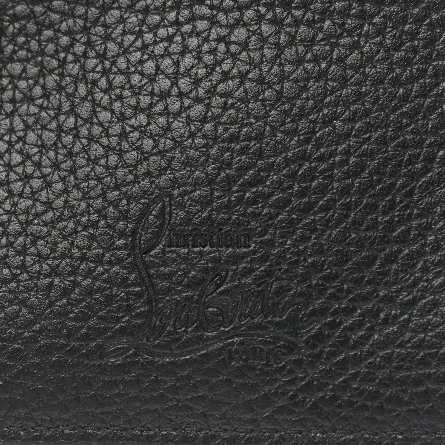 Christian Louboutin Calfskin Kios Studded Card Holder Black 6 of 6