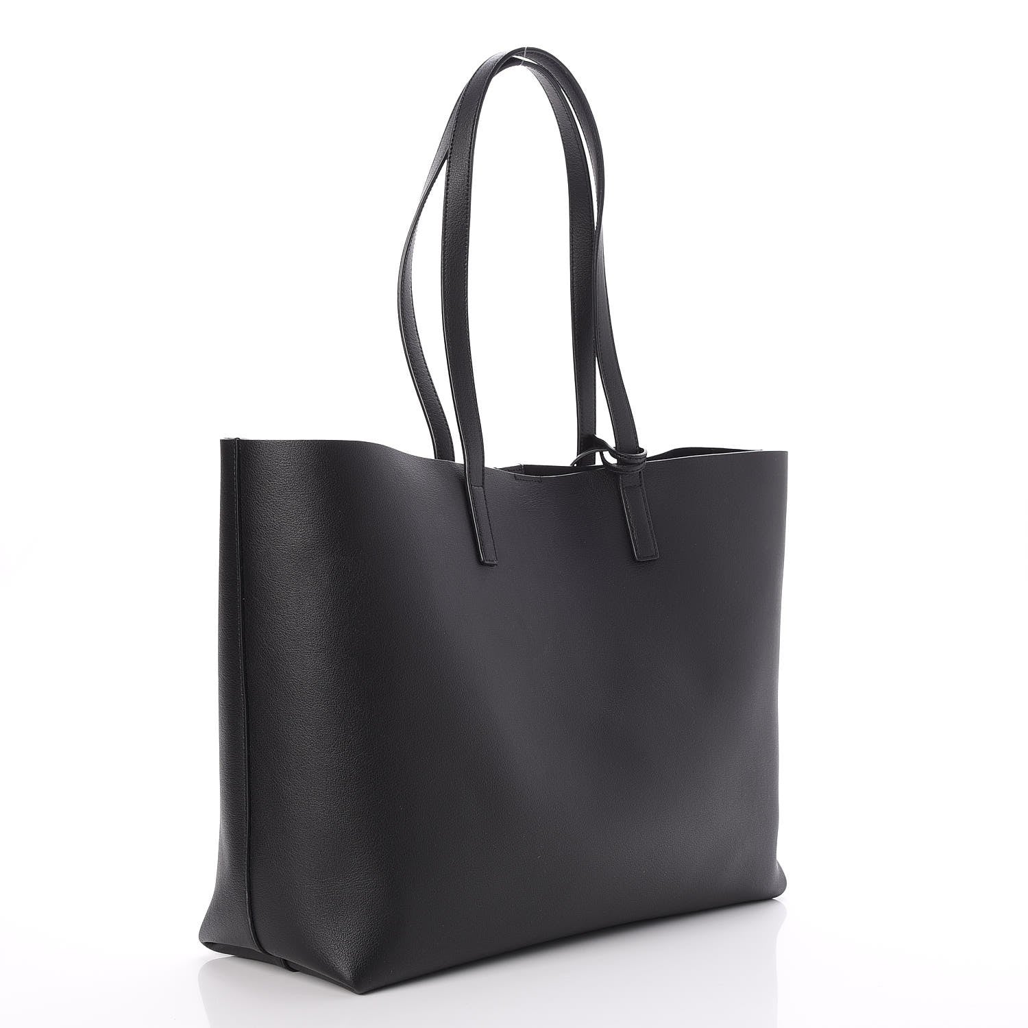 Saint Laurent Calfskin Large Shopping Tote Black 3 of 7