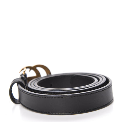 Gucci Calfskin Double G 20mm Belt 80 32 Black 3 of 6