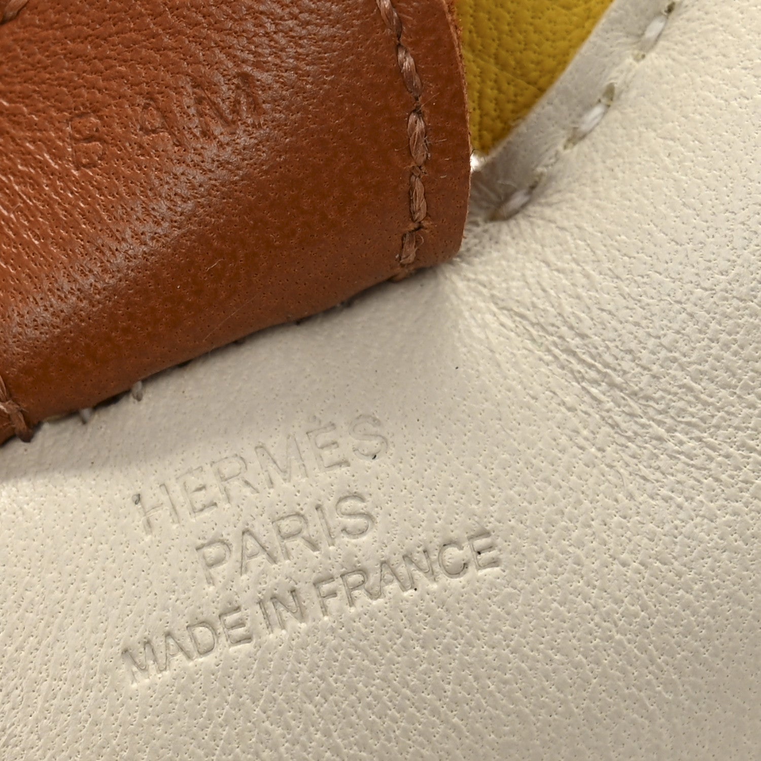 Hermes Milo Lambskin Grigri Rodeo Horse Bag Charm PM Craie Gold Jaune De Naples 3 of 4