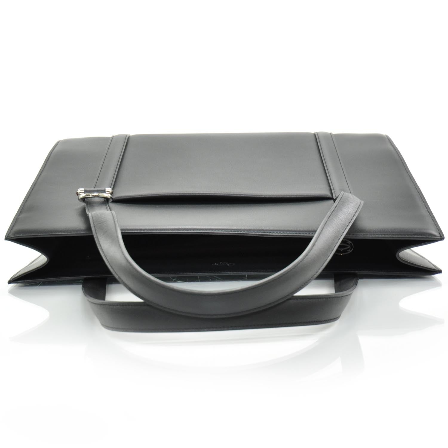 Cartier Leather Cabochon Business Tote Black 5 of 8