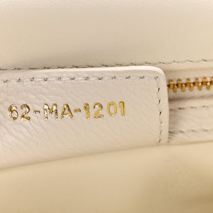 Christian Dior Calfskin Cannage Small Caro Bag Ivory 7 of 12