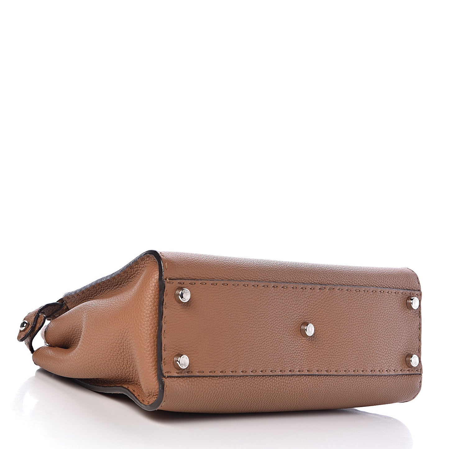 Cuoio Romano Selleria Bi-Color Medium Peekaboo Iconic Satchel Mou Deserto