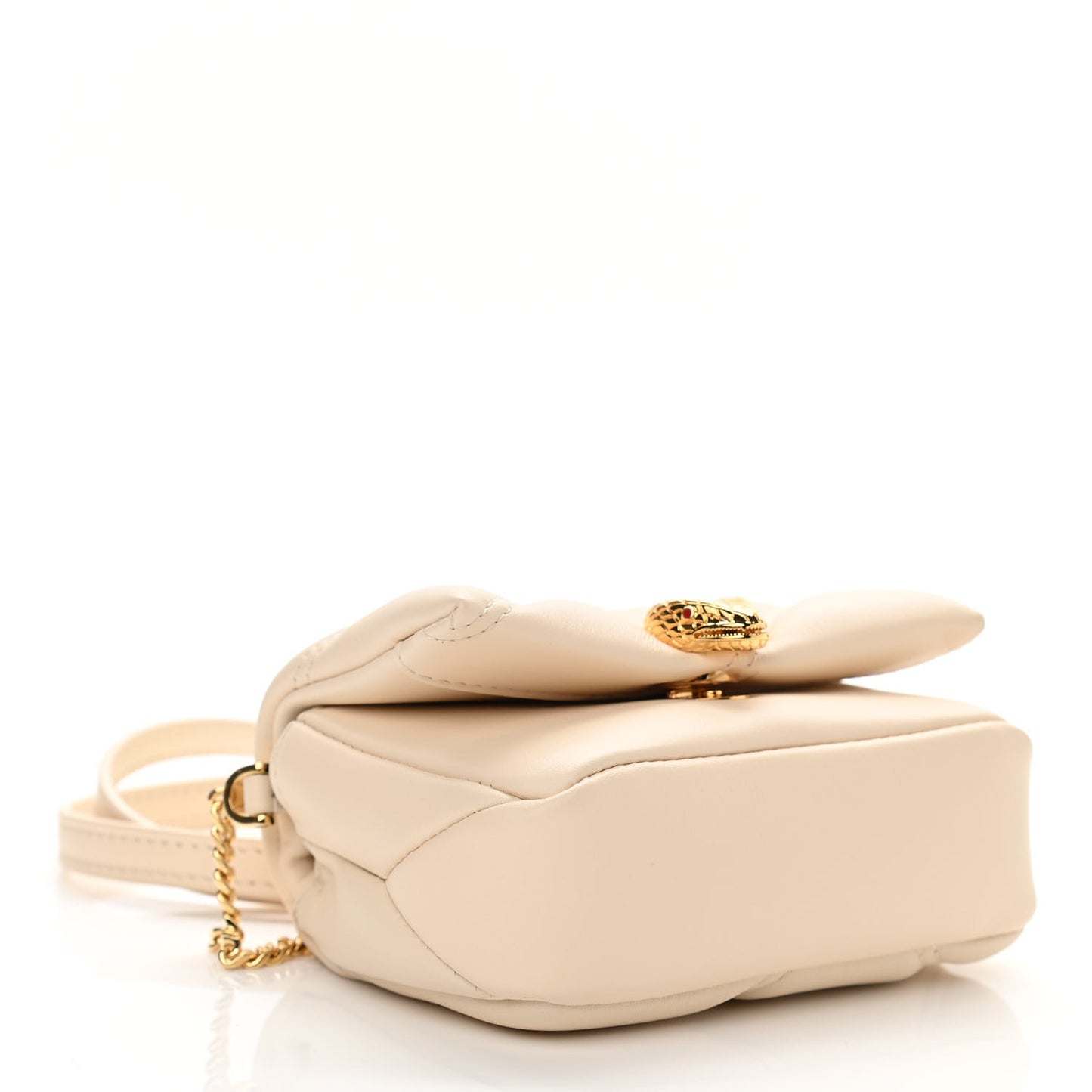 Calfskin Serpenti Cabochon Micro Bag Opal