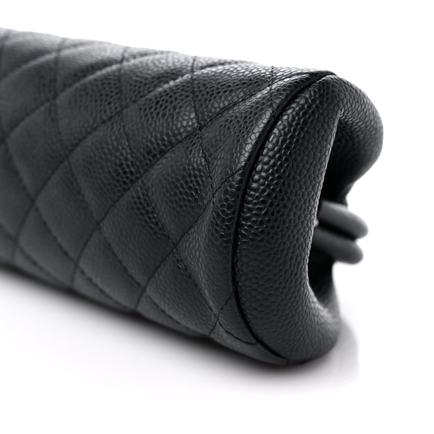 Caviar Quilted Timeless Clutch Black