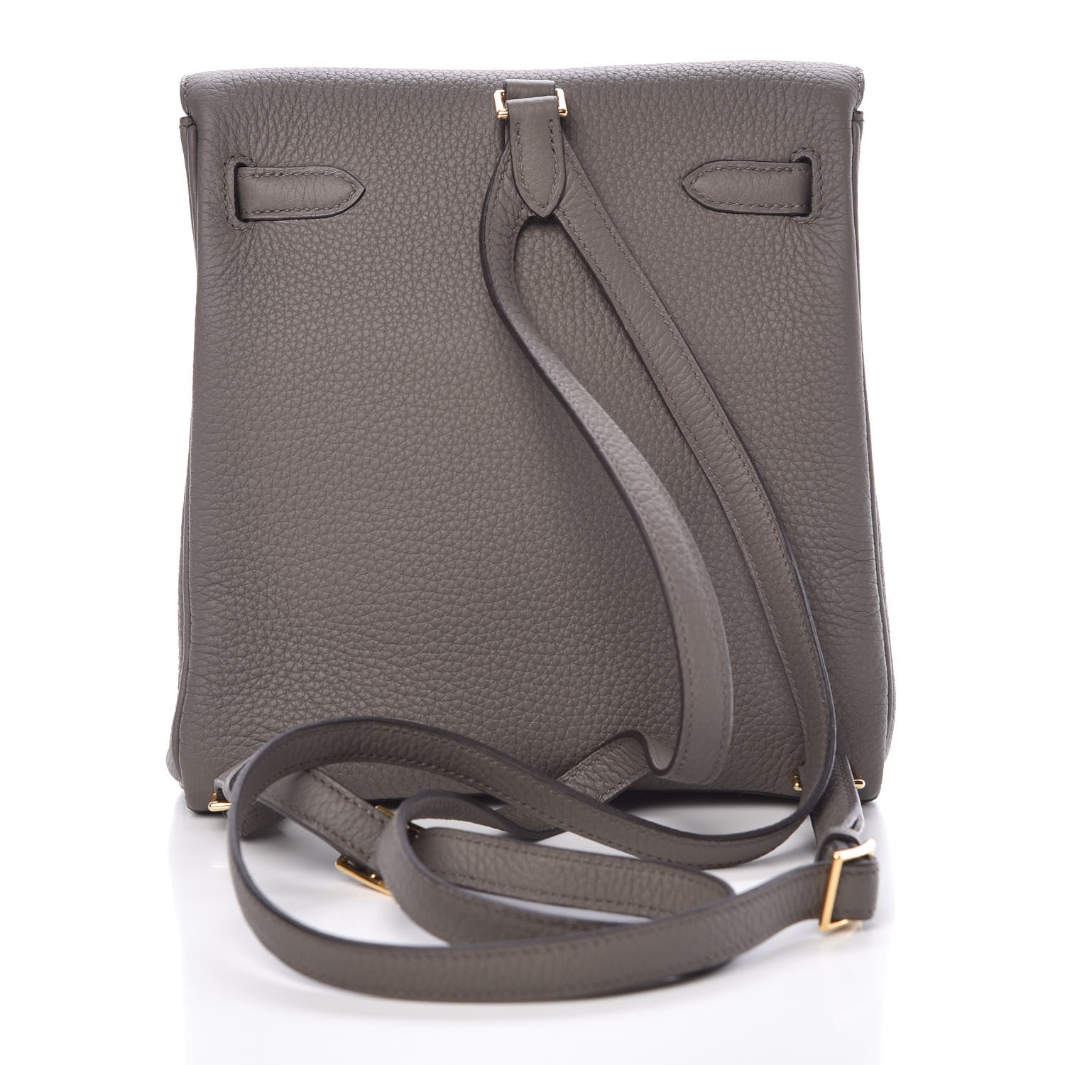 Hermes Taurillon Clemence Kelly Ado Backpack Etain 4 of 26