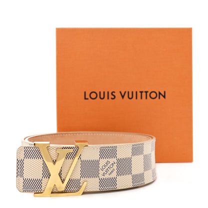 Louis Vuitton Damier Azur LV Initiales Belt 80 32 10 of 10