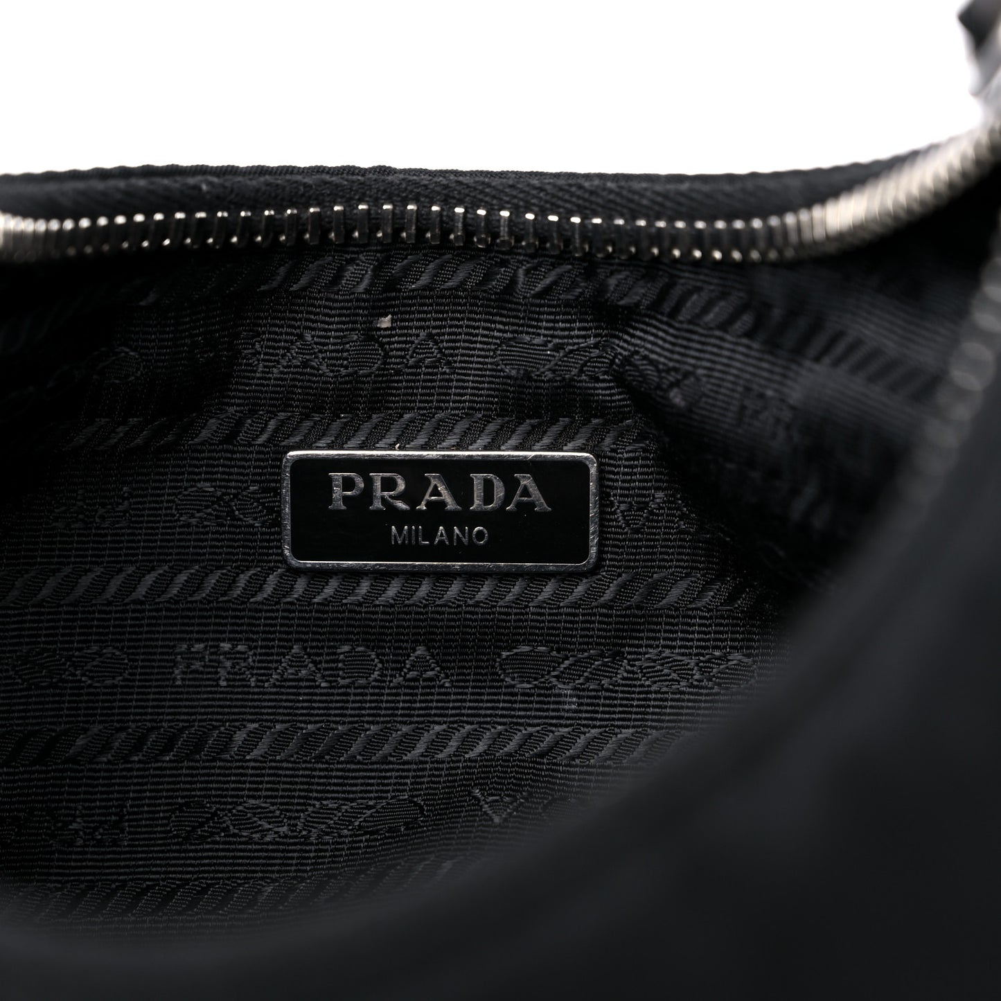 Tessuto Nylon Saffiano Mini Re-Edition 2005 Bag Black