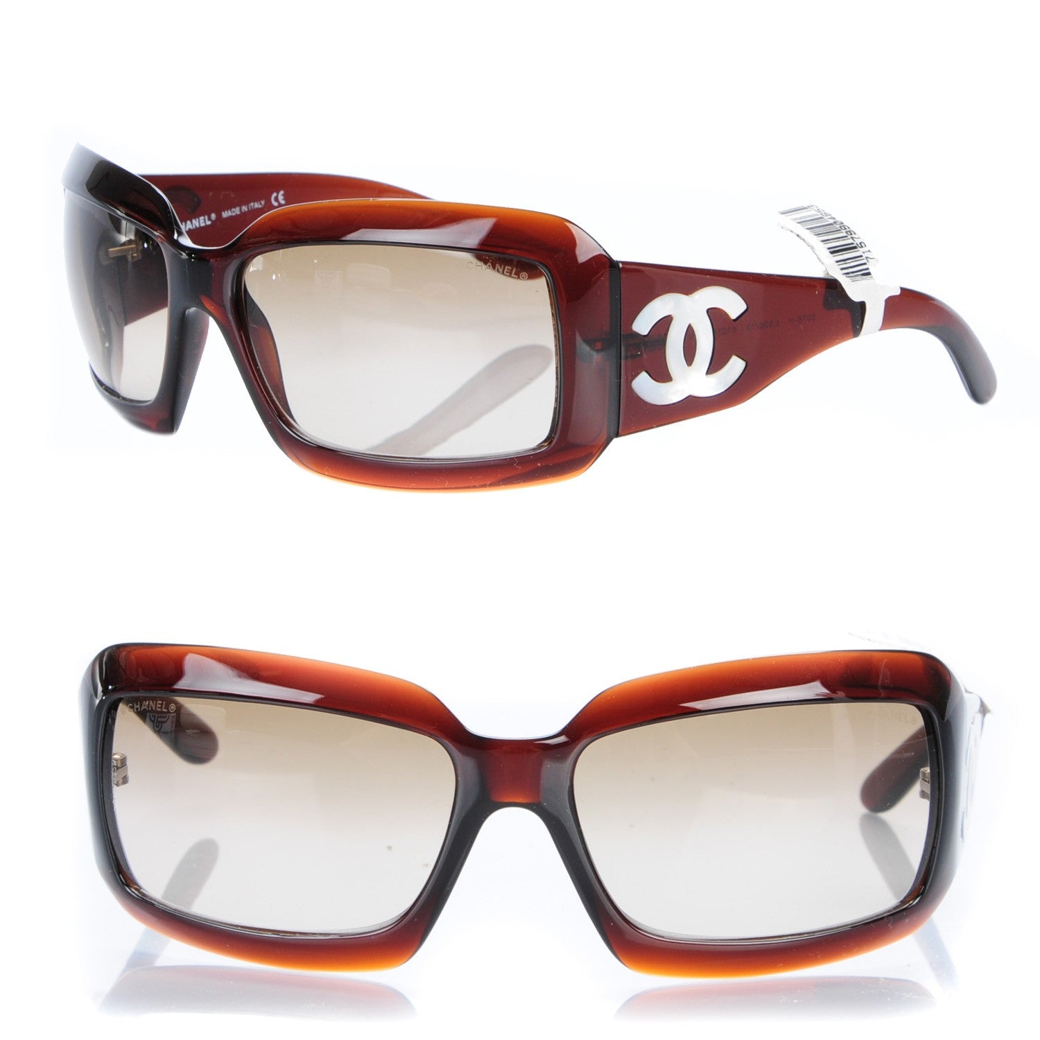 Chanel Mother of Pearl Sunglasses 5076-H Brown 1 of 8