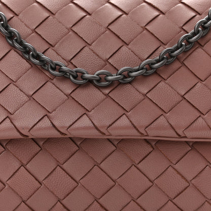 Bottega Veneta Nappa Intrecciato Small Chain Crossbody Dusty Rose 11 of 18