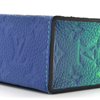 Louis Vuitton Taurillon Illusion Sac Plat XS Bleu Vert 8 of 13