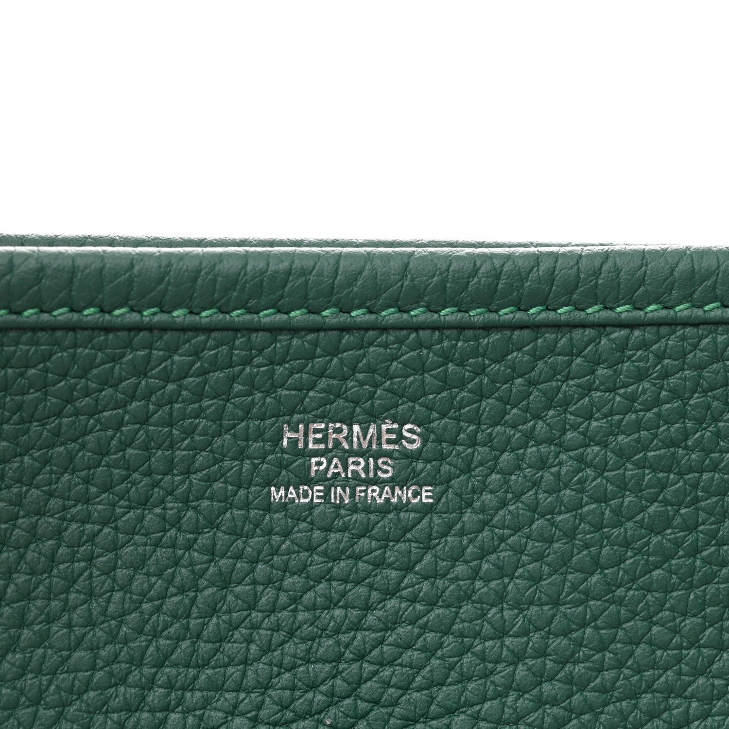 Hermes Taurillon Clemence Evelyne III GM Malachite 7 of 10