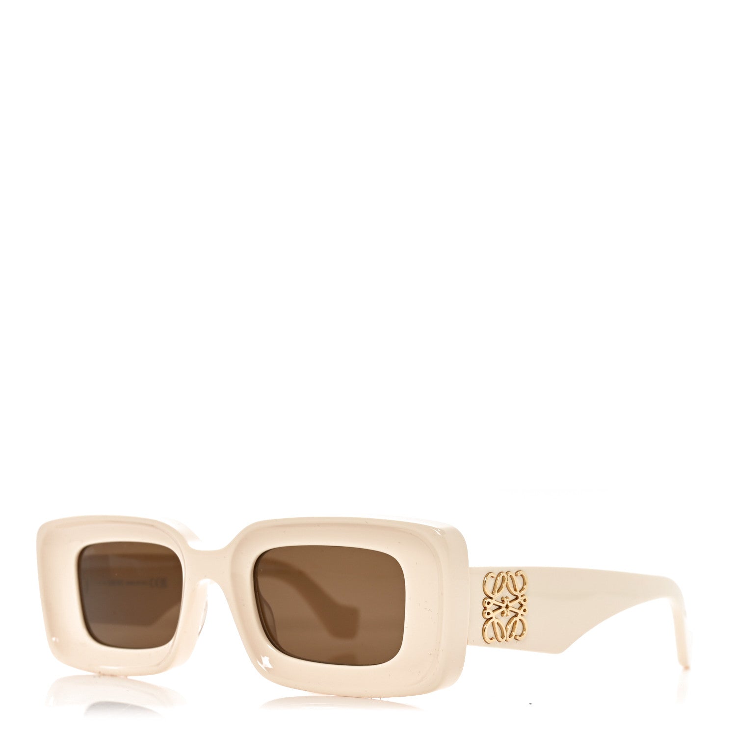 Loewe Acetate Rectangular Sunglasses LW40101I Ivory 1 of 6