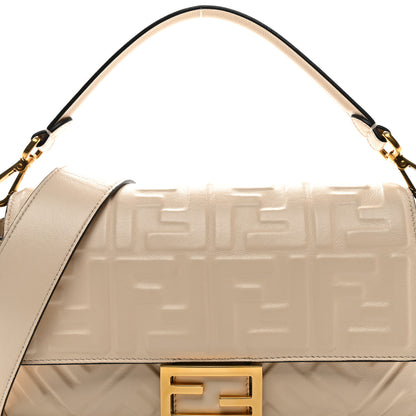 Fendi Nappa FF 1974 Embossed Baguette Camelia 7 of 11
