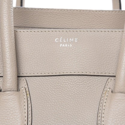 Celine Drummed Calfskin Mini Luggage Dune 16 of 18