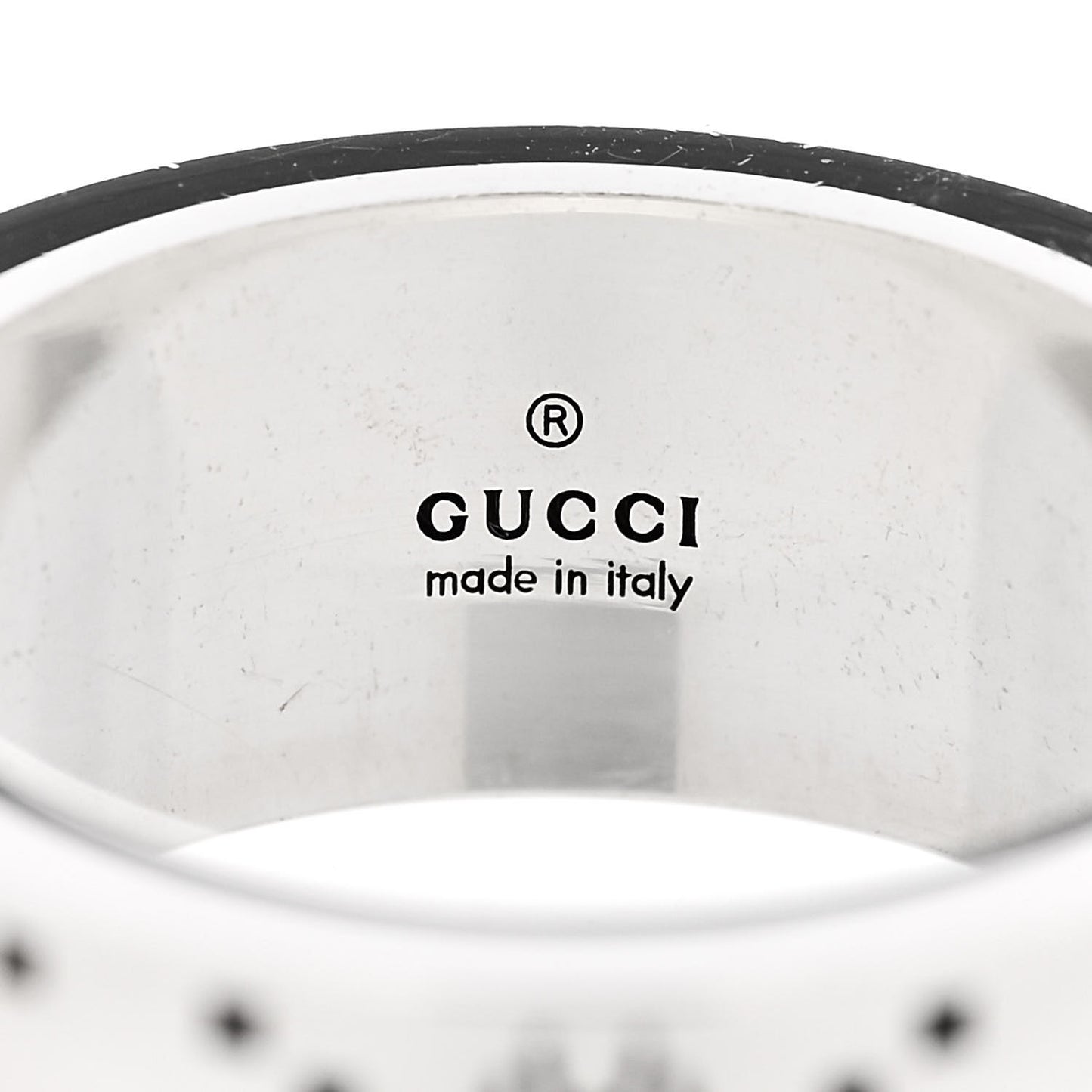 Sterling Silver GG Bee Band Ring 54 7