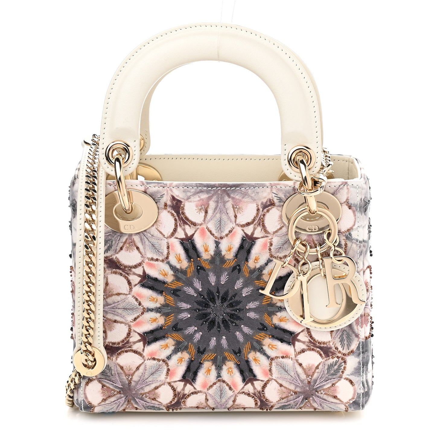 Calfskin Printed Mini KaleiDiorscopic Lady Dior Multicolor