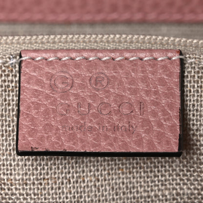Gucci Dollar Calfskin Medium Interlocking G Top Handle Shoulder Bag Soft Pink 6 of 11