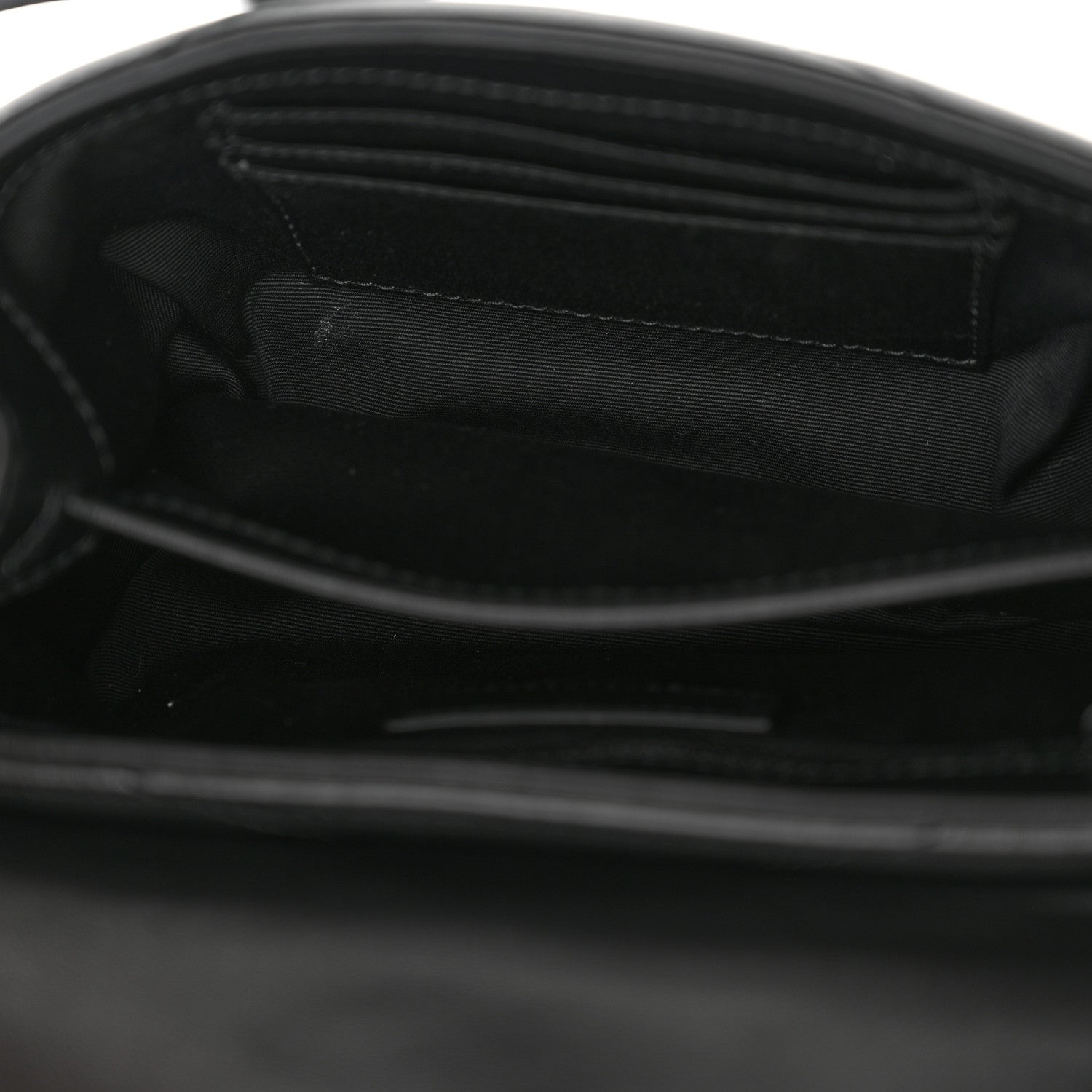 Saint Laurent Calfskin Y Quilted Monogram Monochrome Toy Loulou Crossbody Bag Black 5 of 14