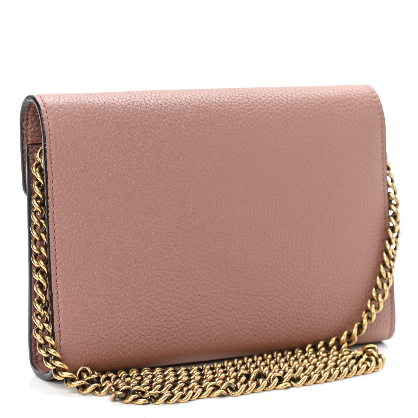Cellarius Calfskin GG Marmont Chain Wallet Rosy Phard